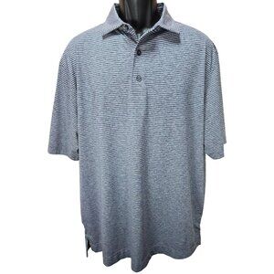 FOOTJOY FJ Men's Seawash Striped Lisle Short-Sleeve Polo Golf Shirt Large